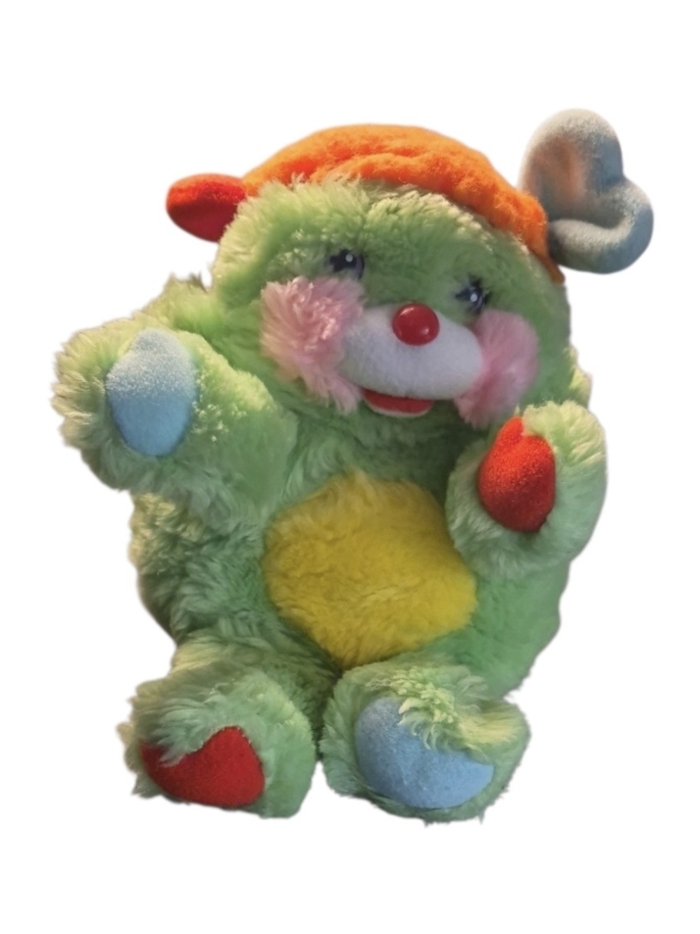 Vintage Popples Plush Putter 1980’s Mattel Toy Stuffed Animal Green